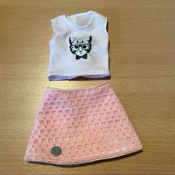 Glitter Girls Toys Kitty Cat Tank Shirt And Pink Skirt For